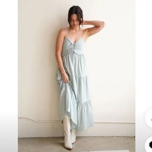 CJLA Riley Dress, Blue, Size S